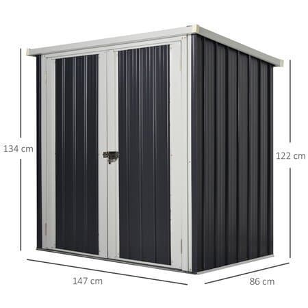 Abri de jardin – 1.26 m2 – 2 portes - Miniature 3