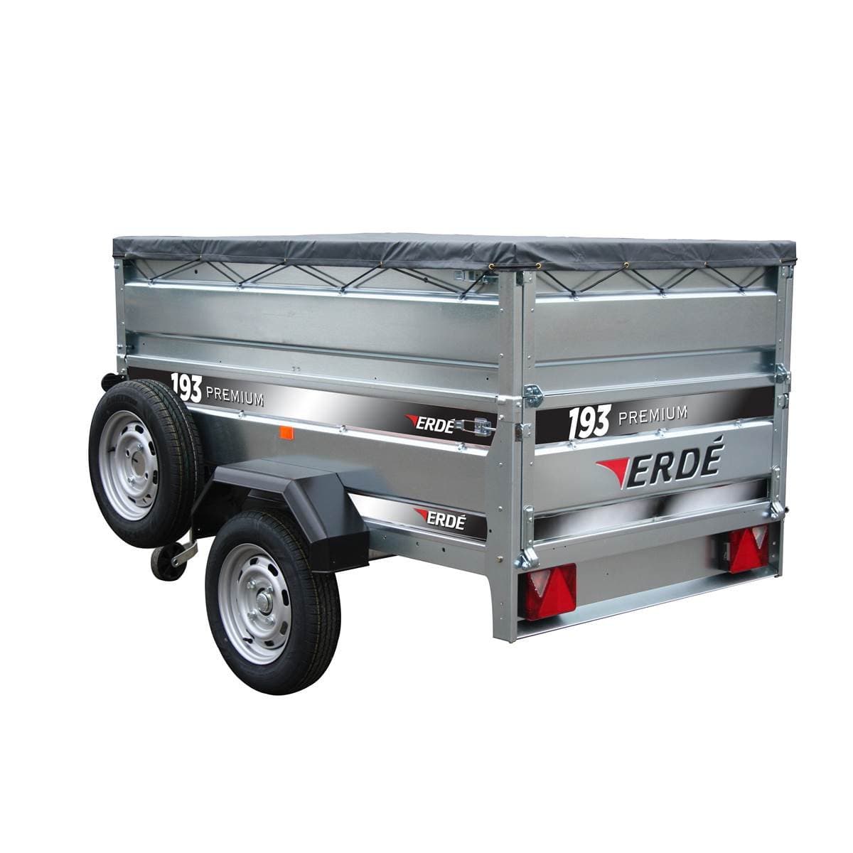 REMORQUE 193 PREMIUM AVEC 5 ACCESSOIRES INCLUS ERDE - Miniature 2