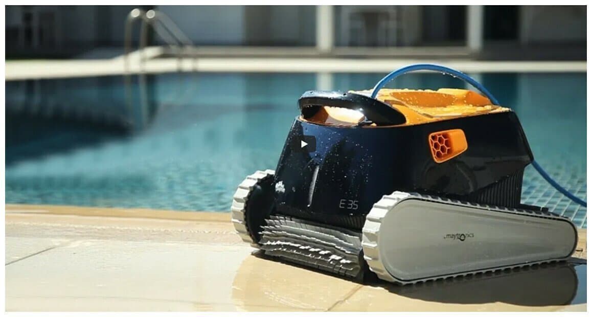 Robot piscine Dolphin E35 avec chariot - Miniature 3