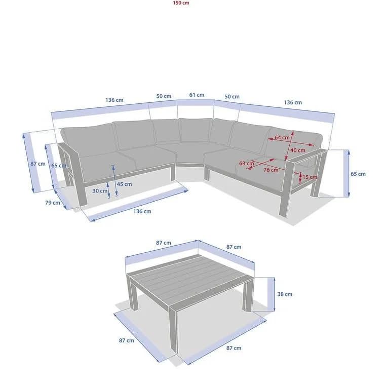 Salon de jardin EVA - 6 Places - illustration 2